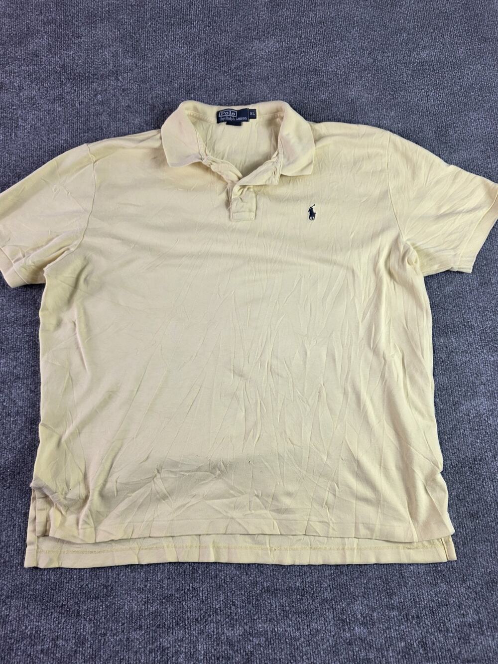 Polo Ralph Lauren Shirt Mens XL Cotton Yellow RL